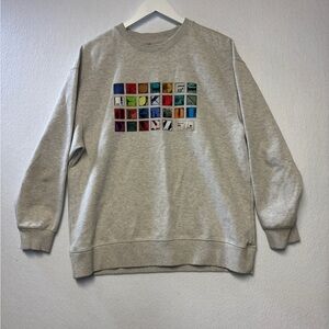 Zara Ader Error Alphabet Sweatshirt, S/M